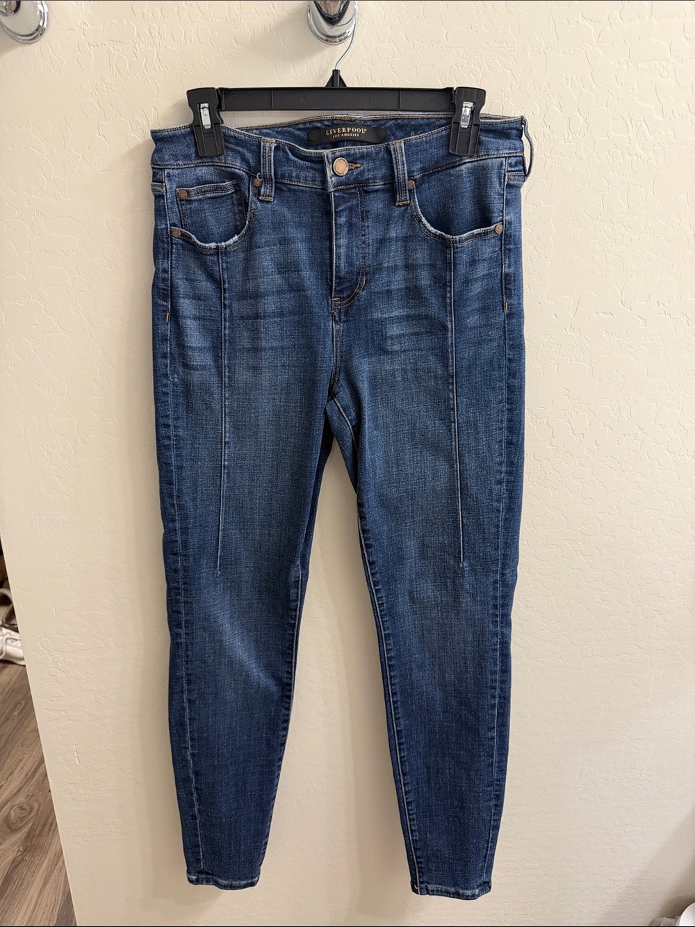 Liverpool Women's Dark Blue High-Rise Skinny Jeans